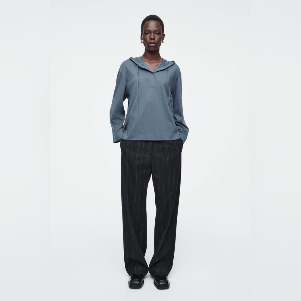 COS Lightweight Buttoned Hoodie - Picture 3 of 11